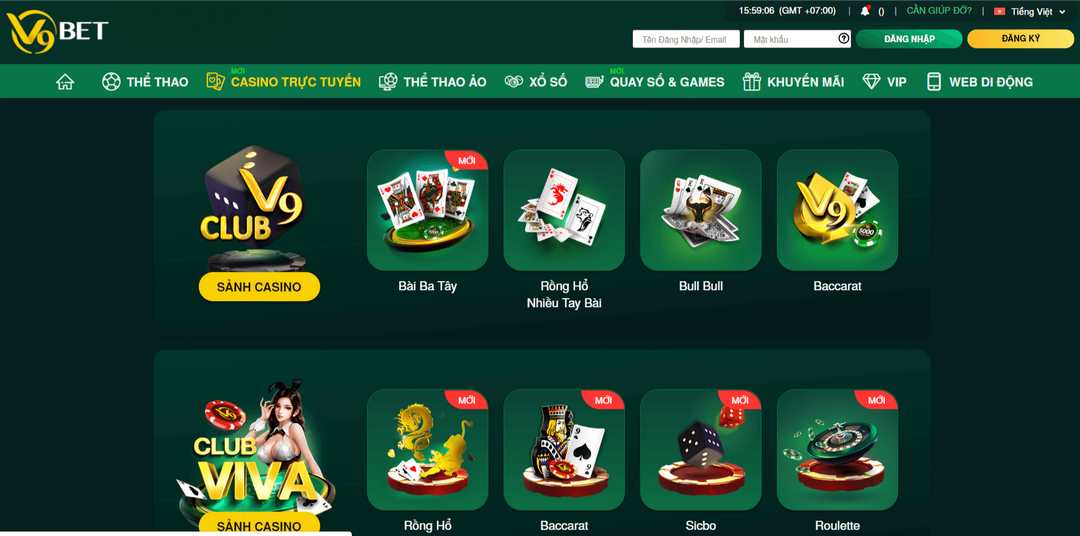 Sảnh chơi casino trực tuyến luôn khiến người dùng mê say