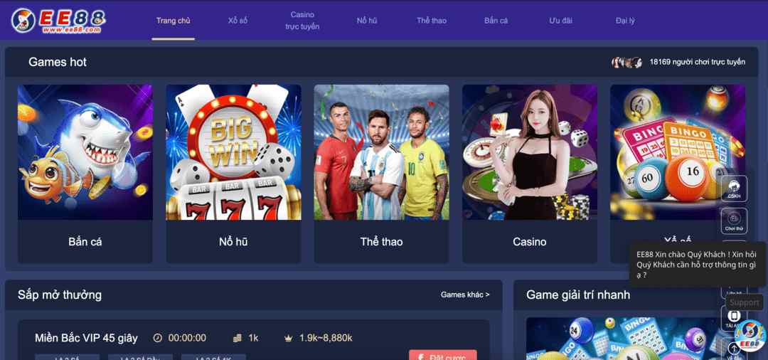 Điểm mạnh đặc biệt giúp nhà cái chính là kho game đồ sộ