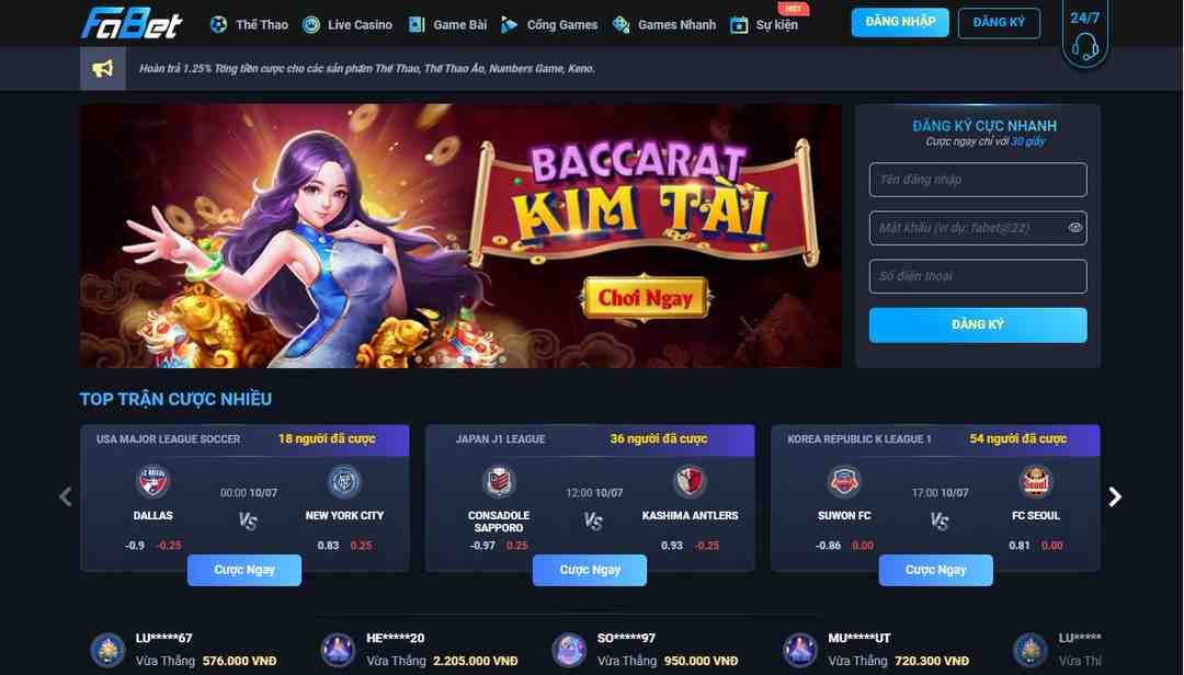 Anh em tìm về Baccarat Kim tài Fabet để kiếm tiền khủng nào