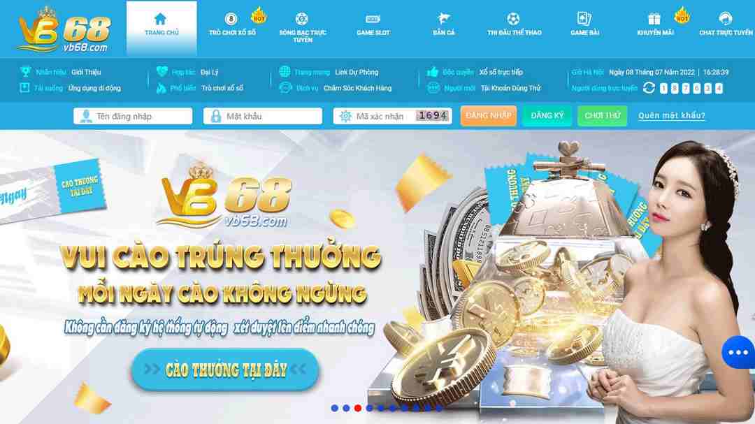 Hội viên VB68 cào vui trúng lớn mỗi ngày không ngừng nghỉ